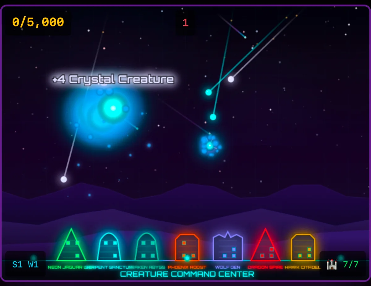 Creature Command gameplay — Creature Command Center