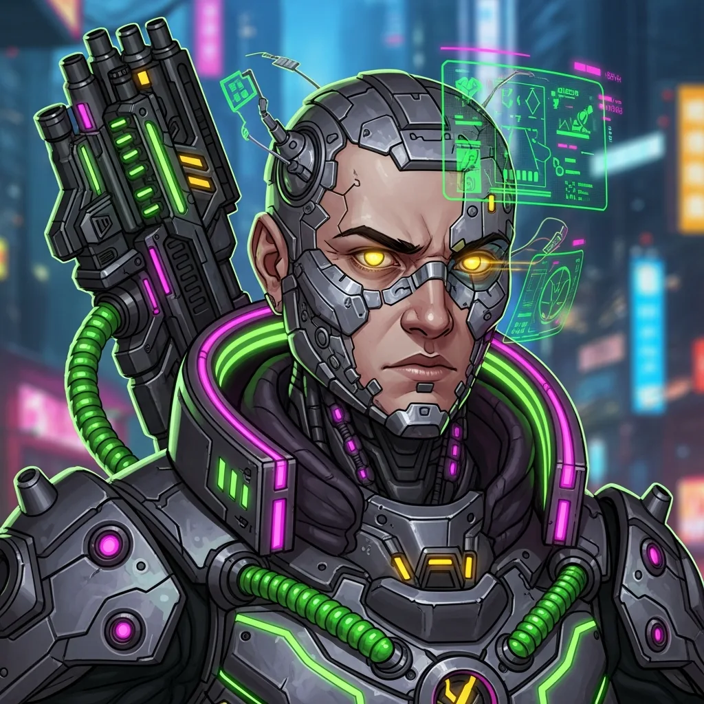 Guardian IV — green faction portrait